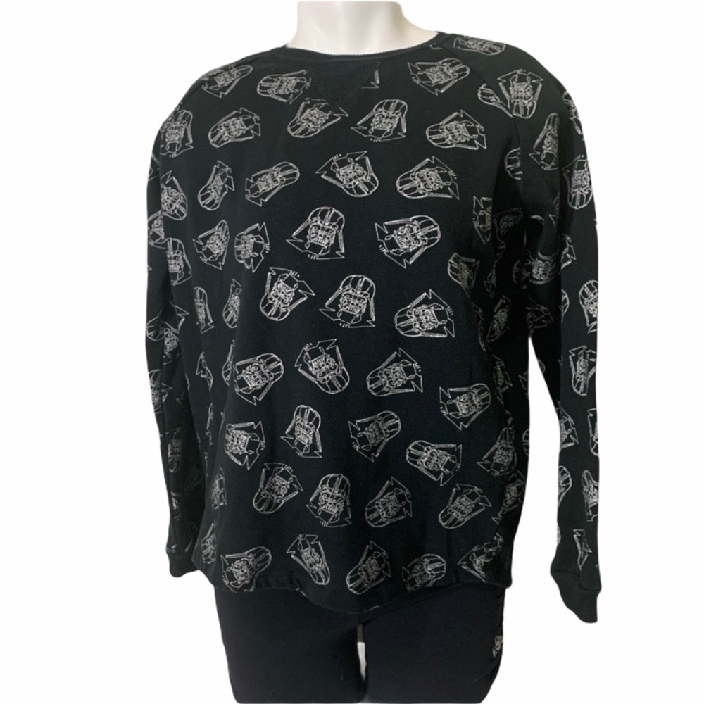 Star War- black With silver Darth Vader print